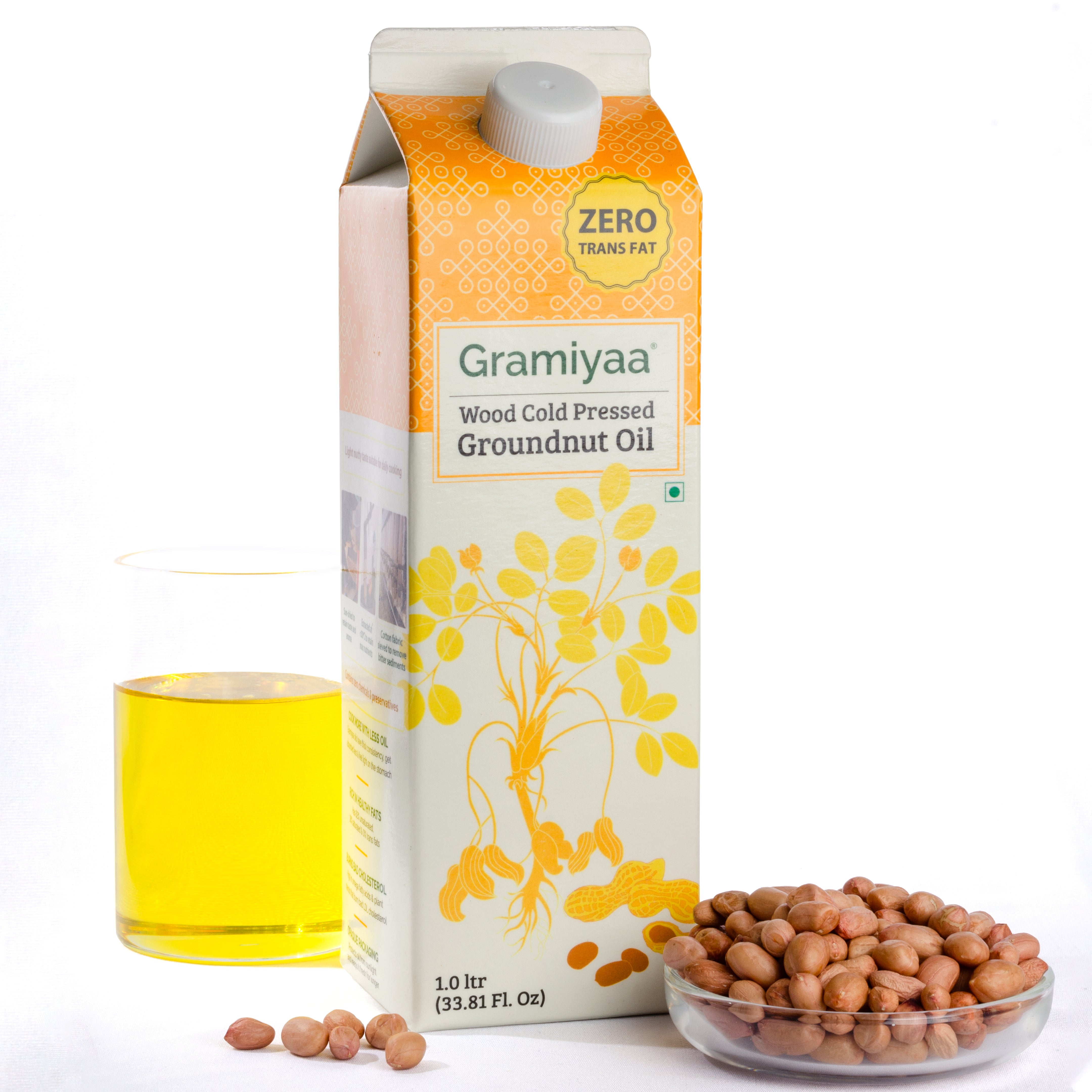 Groundnut Oil | Wood Cold Pressed – Gramiyaa