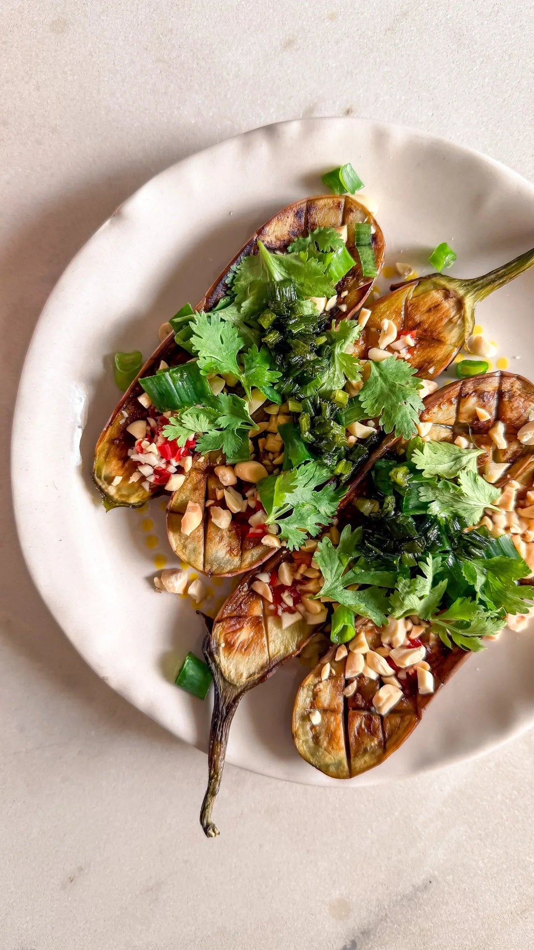 Archit's Vietnamese Eggplant with Scallion Oil