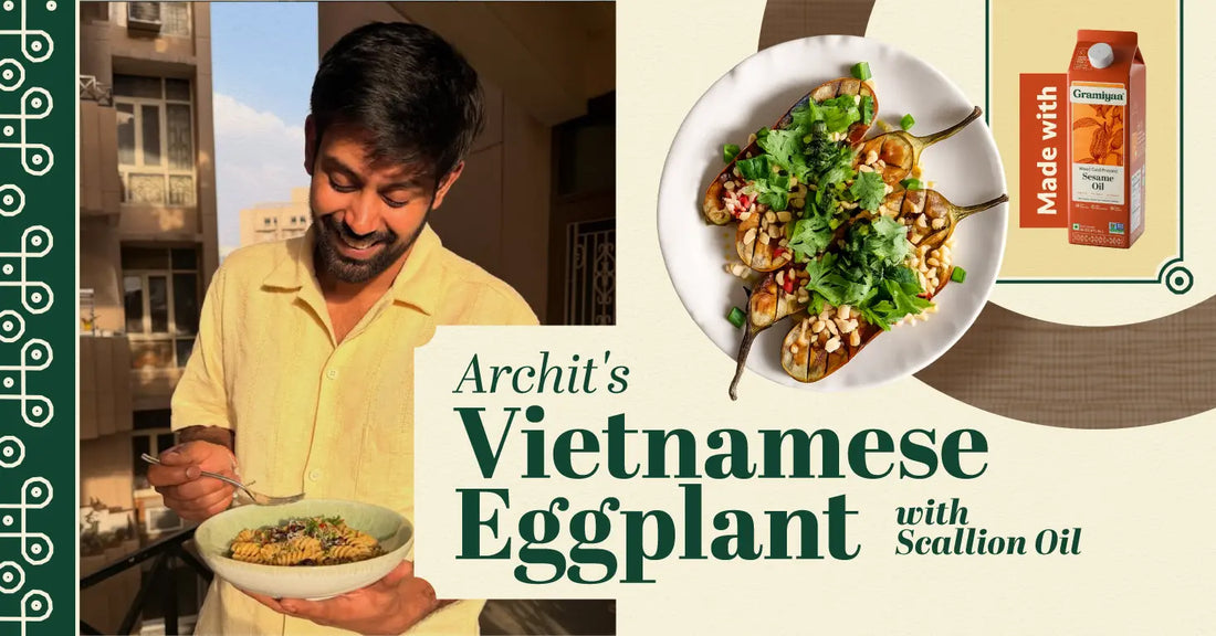 Archit's Vietnamese Eggplant with Scallion Oil