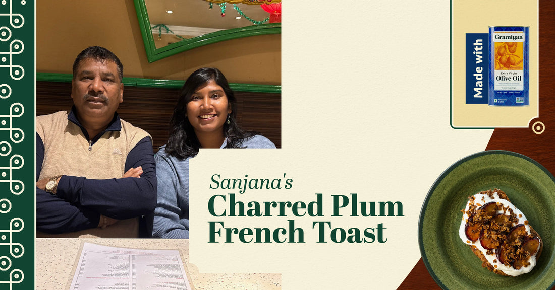Sanjana's Charred Plum French Toast