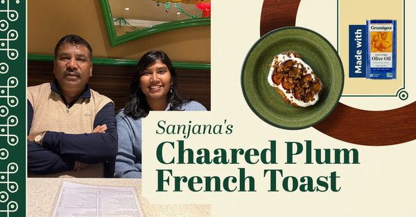 Sanjana's Charred Plum French Toast