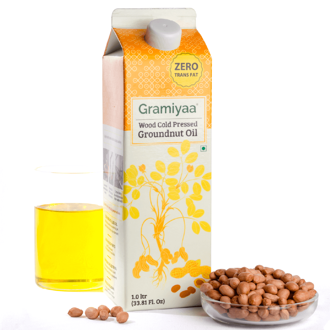 Wood Cold Pressed Groundnut Oil