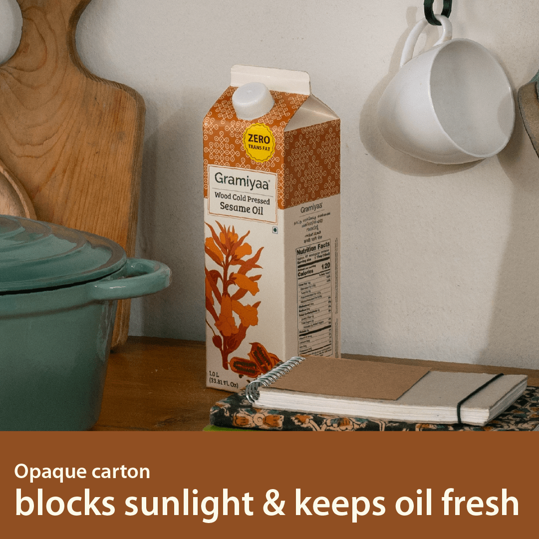 Wood Cold Pressed Sesame Oil - Gramiyaa