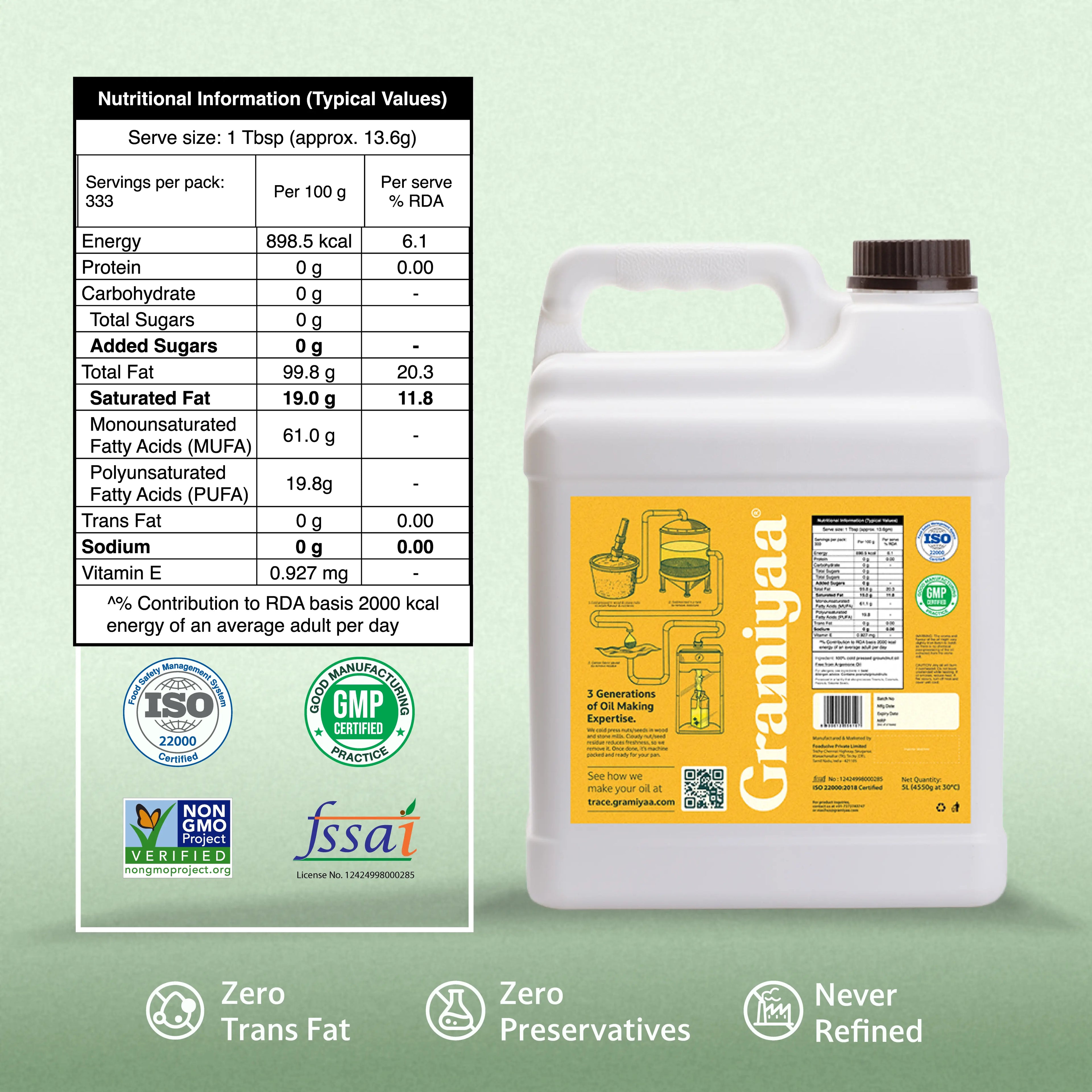 Groundnut Oil - 5L Can