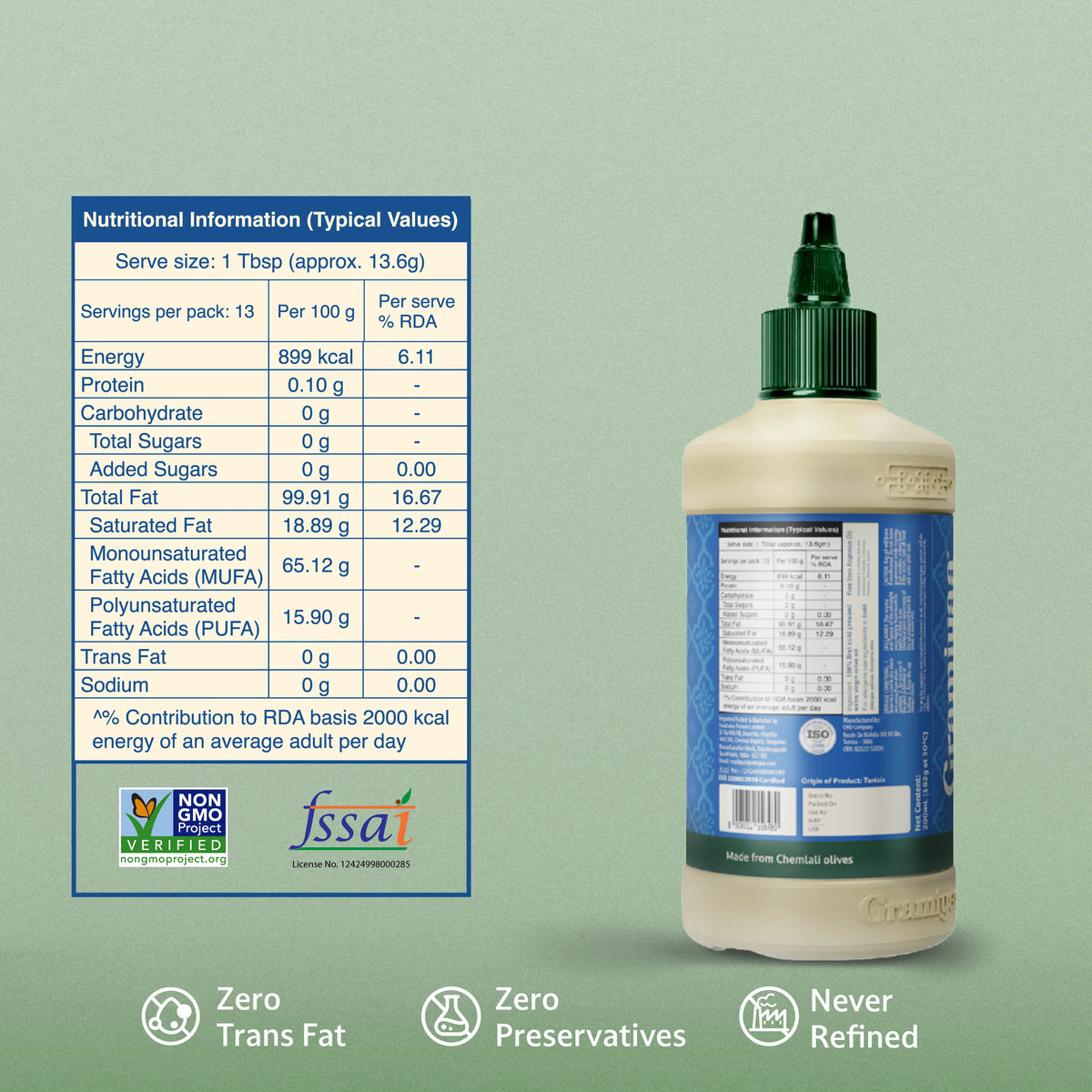 Olive Oil - 200mL Squeeze