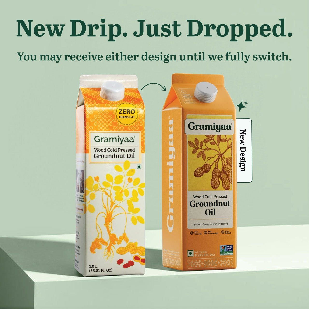 Wood Cold Pressed Groundnut Oil - Gramiyaa